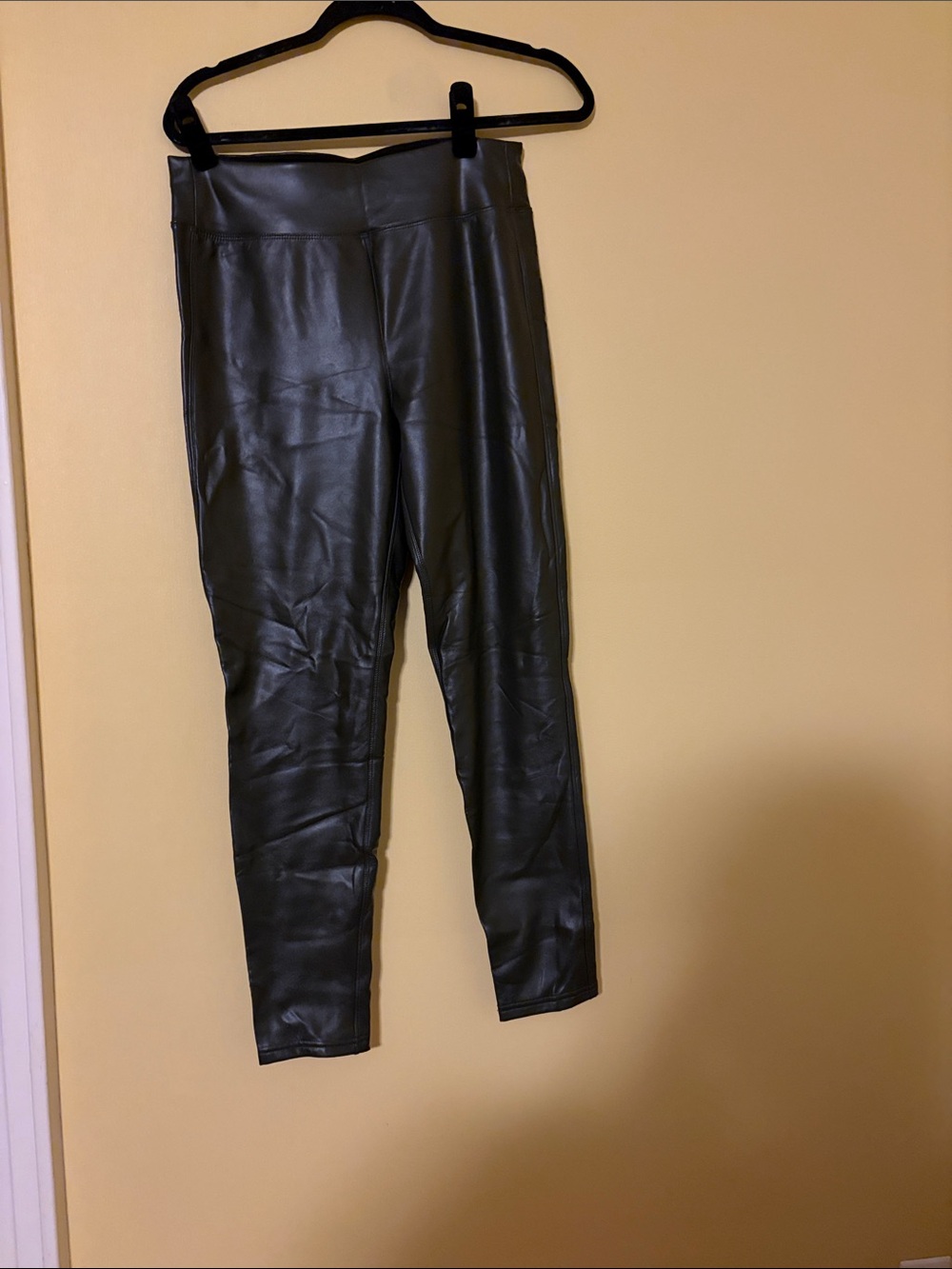 GAP Factory Black Faux Leather Leggings